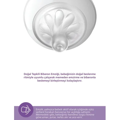 Philips Avent Doğal Tepkili Natural Response PP Biberon, 125 ml, 0+ Ay