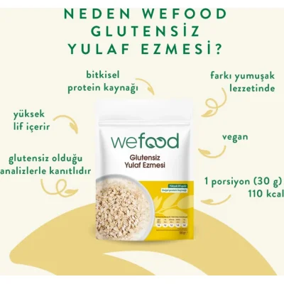 Wefood Yulaf Ezmesi, Glutensiz, 300 g