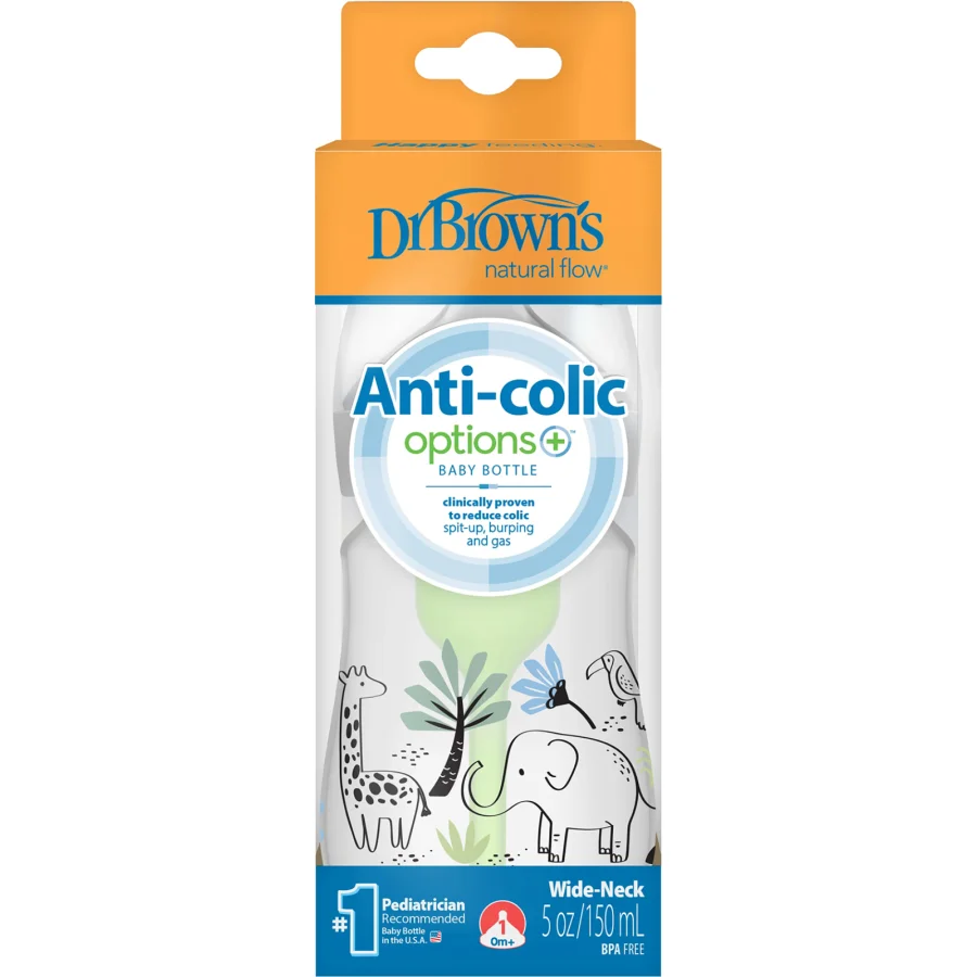 Dr.Brown's Geniş Ağız PP Antikolik Options Biberon 150 ml Erkek
