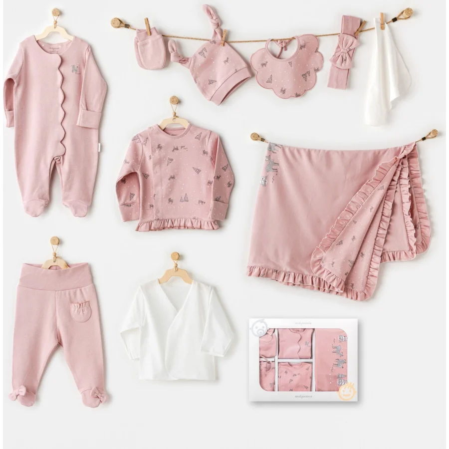 Andywawa AC25041 Puppy Gazelle 10'Lu Hastane Çıkışı Pink