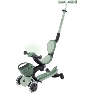 Globber Go Up Baby 360 Scooter, Işıklı, Zeytin Yeşili