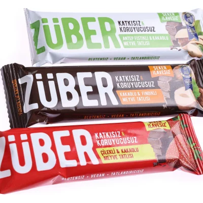 Züber Meyve Barı, 40 g, Antep Fıstıklı ve Kakaolu