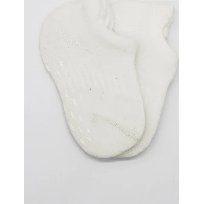 Bistyle Sneakers Kaymaz Basic Penye Çorap, 2'li, Ekru, Ekru