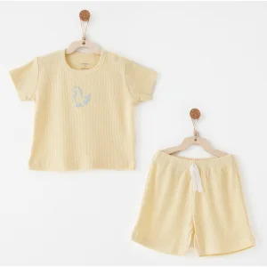 Andywawa Jacquard Special Modal Takım, 2'li, Sarı