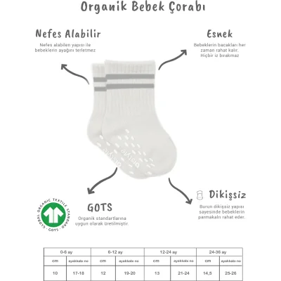 Bistyle 5'Li Penye Kaymaz Çember Soket Çorap 10122 Ekru