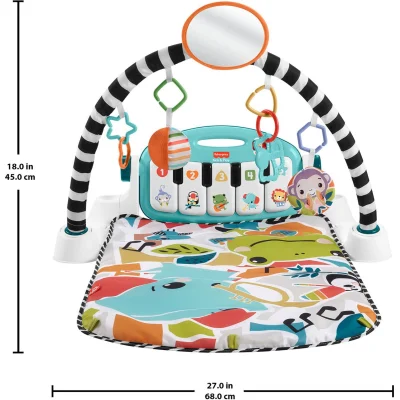 Fisher Price Sesli ve Işıklı Neşeli Hayvanlar Piyanolu Oyun Halısı