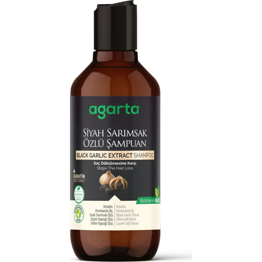 Agarta Siyah Sarımsak Özlü Şampuan, 400 ml