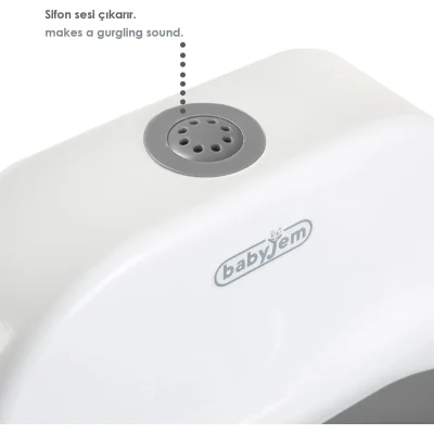 BabyJem Sesli Klozet Lazımlık, Beyaz