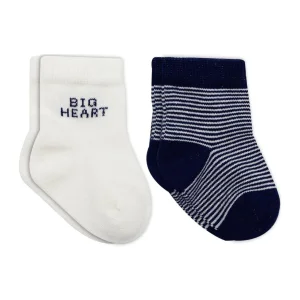 Bistyle Big Heart Penye Soket Çorap, 2'li, Lacivert