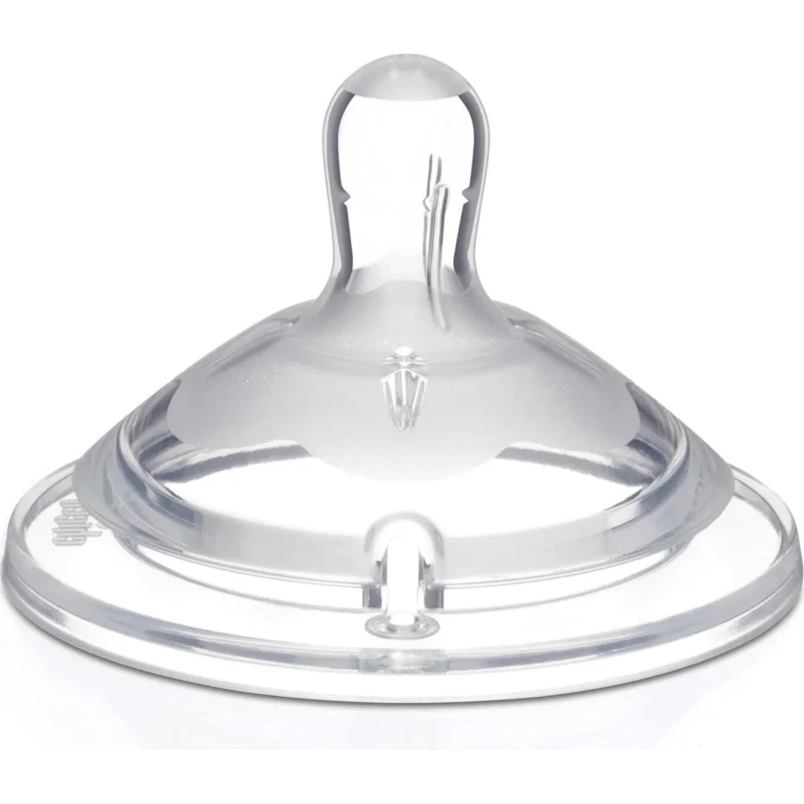 Chicco Natural Feeling Biberon Emziği, 6+ Ay, Hızlı Akış, 2'li