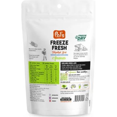 Pol’s Freeze Fresh Tropkal Serisi, Ananas, 20 g