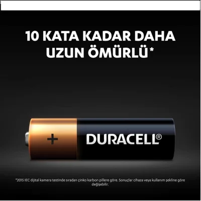 Duracell Kalem Pil, AA, 4'lü