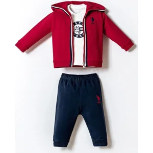 U.S. Polo Takım, 3'lü, Kırmızı