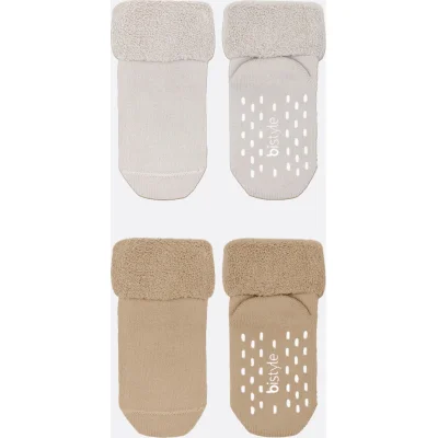 Bistyle Havlu Soket Kaymaz Basic Girl, 2'li, Bej