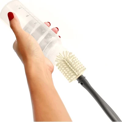 BabyJem Emzik ve Biberon Temizleme Fırçası, Ekru