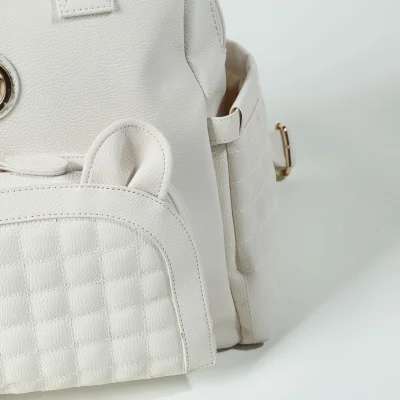 M&Y Kitty Deri Anne Bebek Bakım Sırt Çantası 7271 Krem