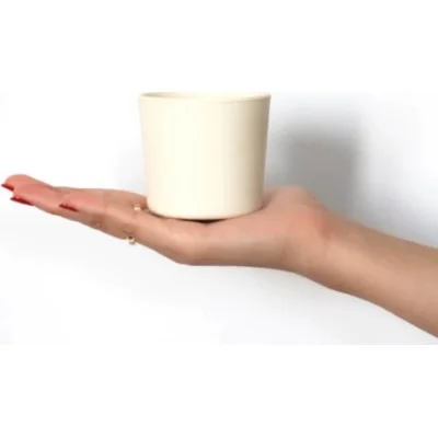 BabyJem Silikon Bardak, Ekru