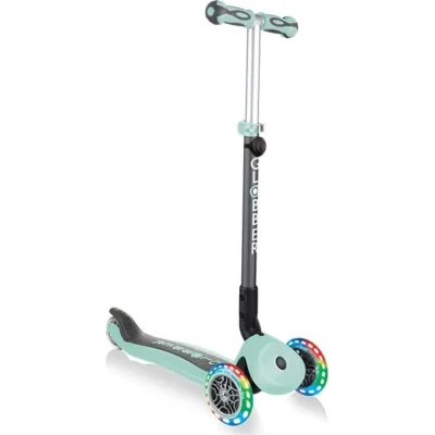Globber Go Up Deluxe Scooter, Işıklı, Mint Yeşili