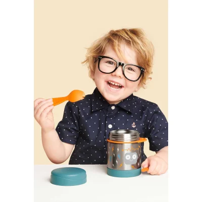 Skip Hop Zoo Paslanmaz Çelik Termos, 325 ml, Robot