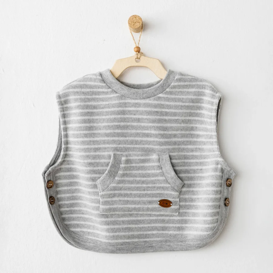 Andywawa AC26214 Casual Yelek Grey