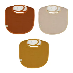 Bistyle Müslin Önlük, 3'lü, Kiremit, Bej, Hardal