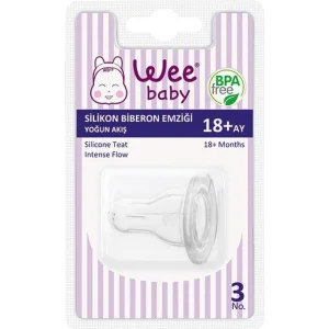 Wee Baby Silikon Biberon Emziği Yoğun Akış No:3 822