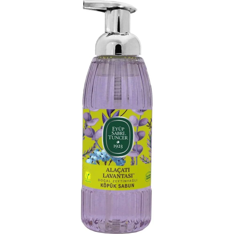 Eyüp Sabri Tuncer Doğal Zeytinyağlı Köpük Sabun, 500 ml, Alaçatı Lavantası