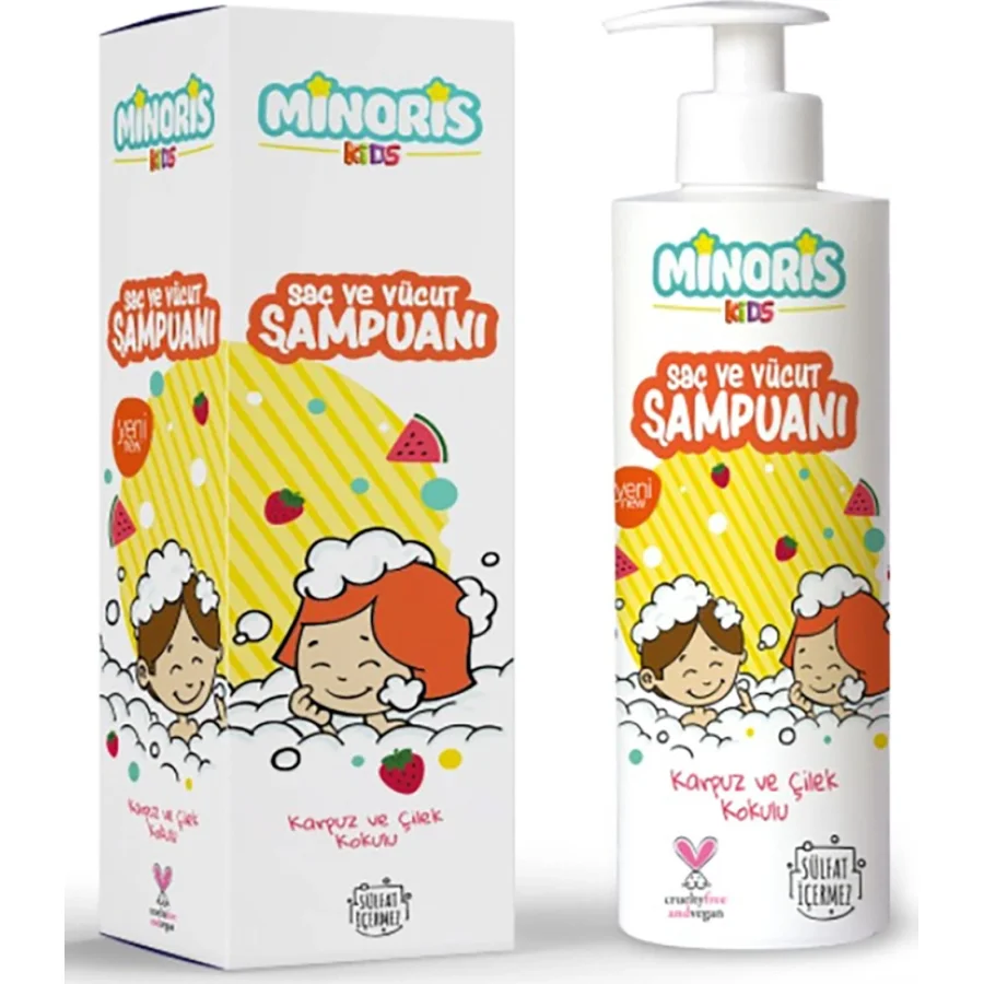 Minoris Kids Organik Saç ve Vücut Şampuanı, 400 ml