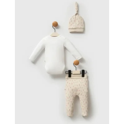 Moi Noi Kokina Şapka Body Pantolon MNB5334 Bej