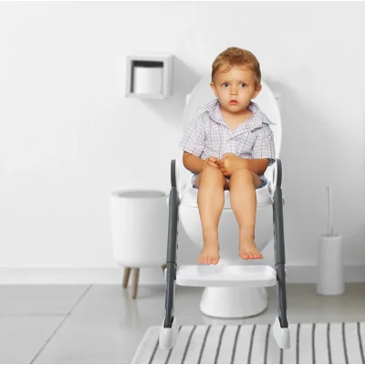 BabyJem Basamaklı & Katlanır Klozet Adaptörü, Beyaz