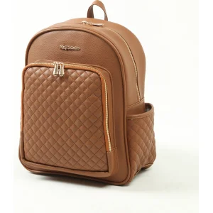 M&Y Dust Deri Anne Bebek Bakım Sırt Çantası, Taba