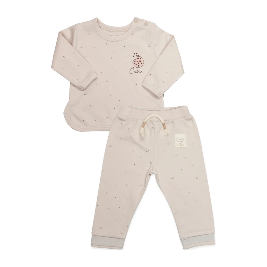 Bistyle Cookies Make Happy Takım, 2'li, Ekru