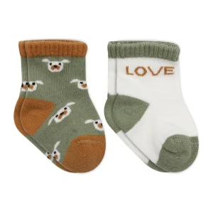 Bistyle Love Dog Penye Soket Çorap, 2'li, Nil