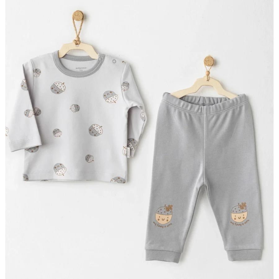 Andywawa Hello Autumn Takım, 2'li, Gri
