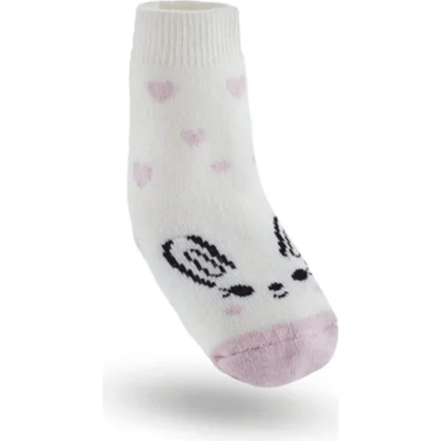 Babyjem Diş Kaşıyıcılı Havlu Bebek Çorabı, 6-12 Ay, Pembe