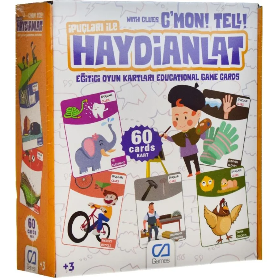 Games Haydi Anlat Eğitici Oyun Kartları, 60 Kart