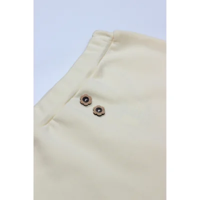 Bistyle Zıbın Takım Welcome Baby Duck, 3'lü, Sarı-Ekru, Ekru