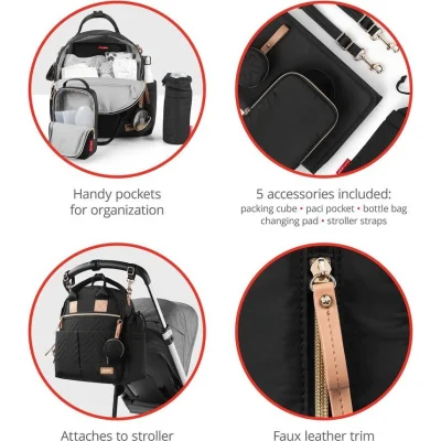 Skip Hop Main Frame Sırt Çantası (Vip) Siyah