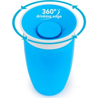 Munchkin Mucize 360° Alıştırma Bardağı 12 Ay+ 296 ml 90316 Mavi
