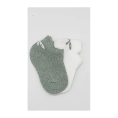 Bistyle Sneakers Smile Penye Çorap 20106 Nil, 2'li, Ekru