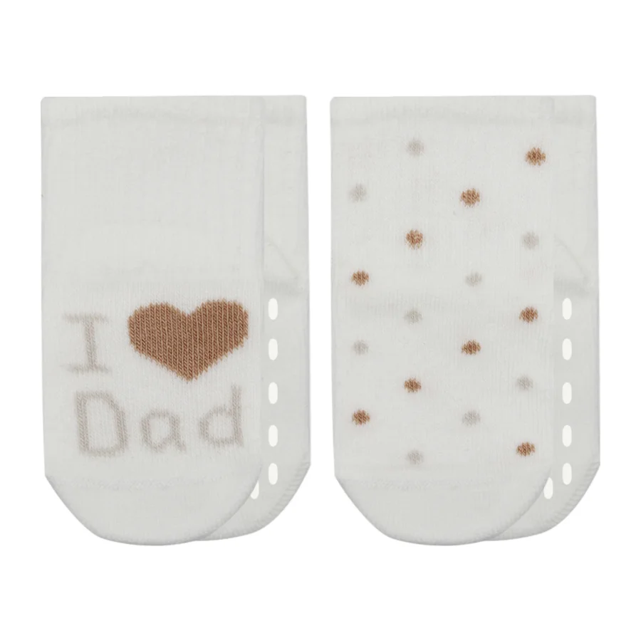Bistyle Mom Dad Penye Kaymaz Soket Çorap, 2'li, Puan, Dad