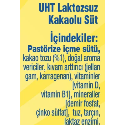 Nesquik Laktozsuz ve Şeker İlavesiz Kakaolu Süt, 180 ml, 6'lı
