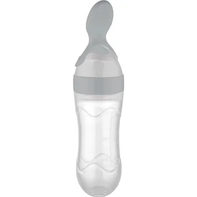 BabyJem Sıkmalı Kaşık, Gri