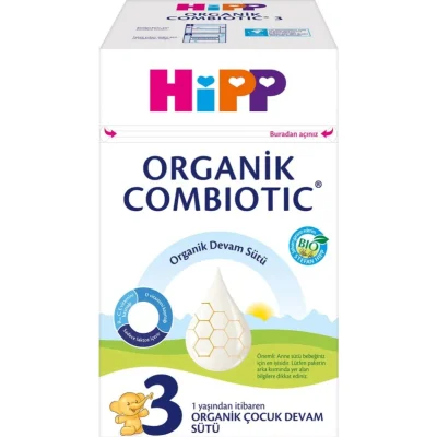 Hipp 3 Organik Combiotic Bebek Sütü 800 Gr X2 Islak Mendil Hediyeli
