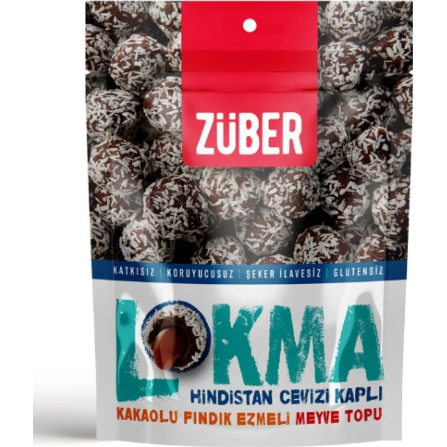 Züber Lokma Meyve Topu 96 Gr Hindistan Cevizli