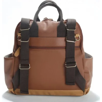 M&Y Holifera Deri Anne Bebek Bakım Sırt Çantası, Taba