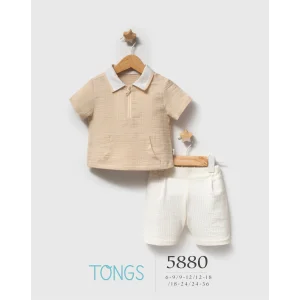 Tongs Celebration Takım, 2'li, Bej