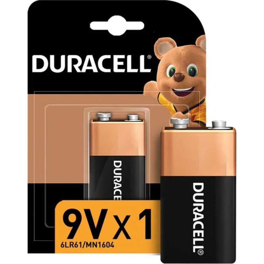 Duracell Basic, 9 Volt, Pil Tekli