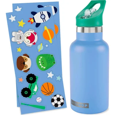 Skip Hop Spark Style Paslanmaz Çelik Suluk, Mavi