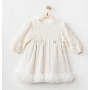 Andywawa Wawa Exclusive Elbise, Ekru